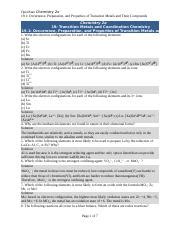19.1 Occurrence, Preparation, and Properties of .